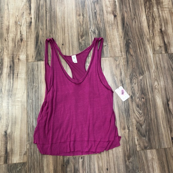 Free People Tops - NWT Free People purple/plum layered tank